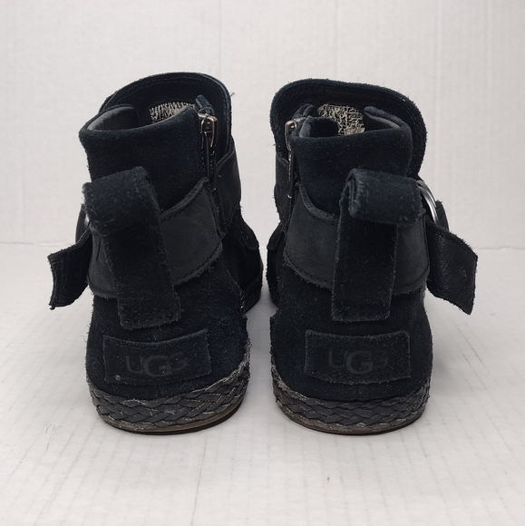 UGG Sloane Women's Buckle Suede Side Zip Winter Ankle Booties Size 8 - Picture 5 of 14